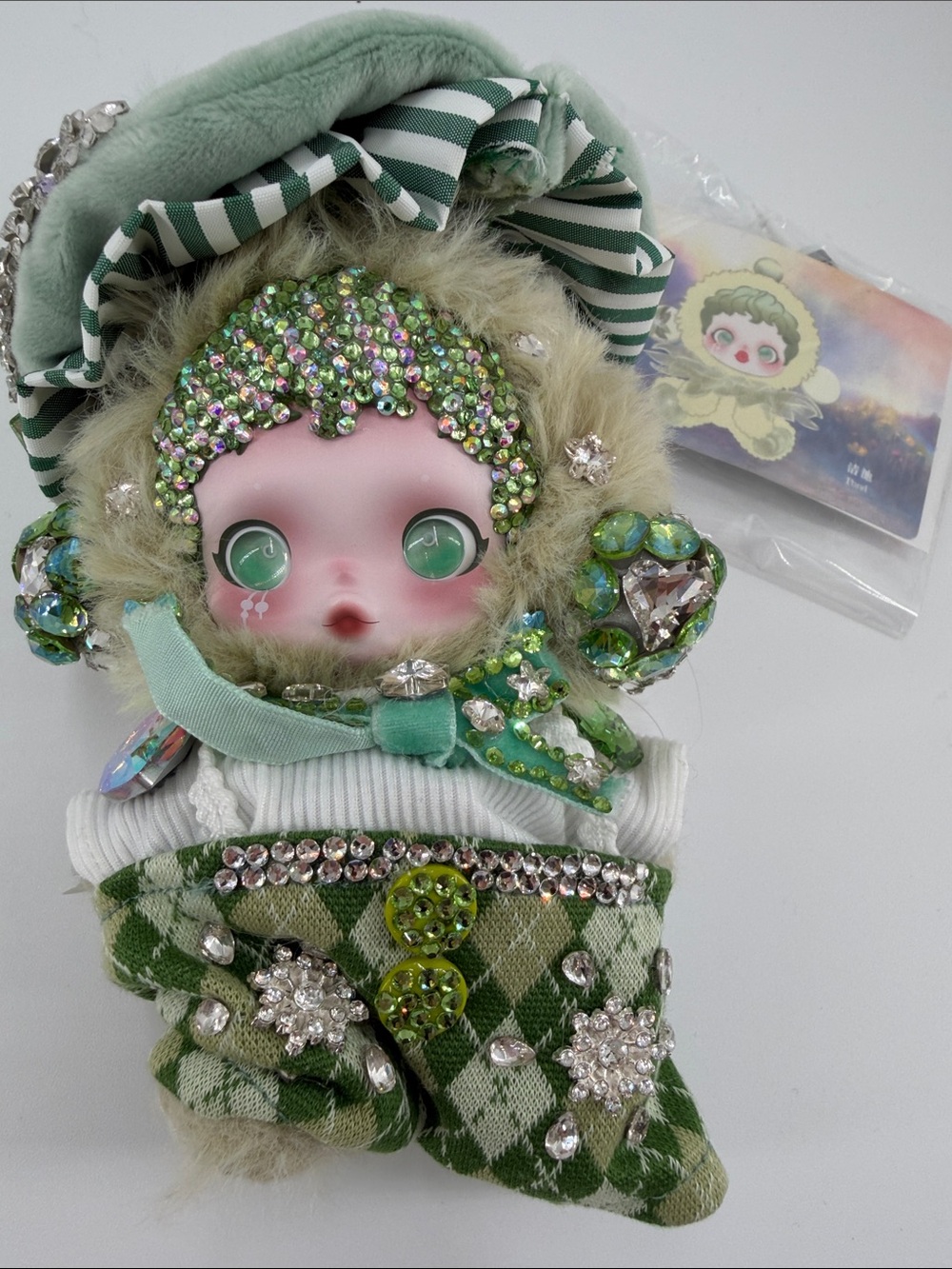 Authentic SKULLPANDA L’impressionnisme Series – Pond | OOAK Hand-Embellished